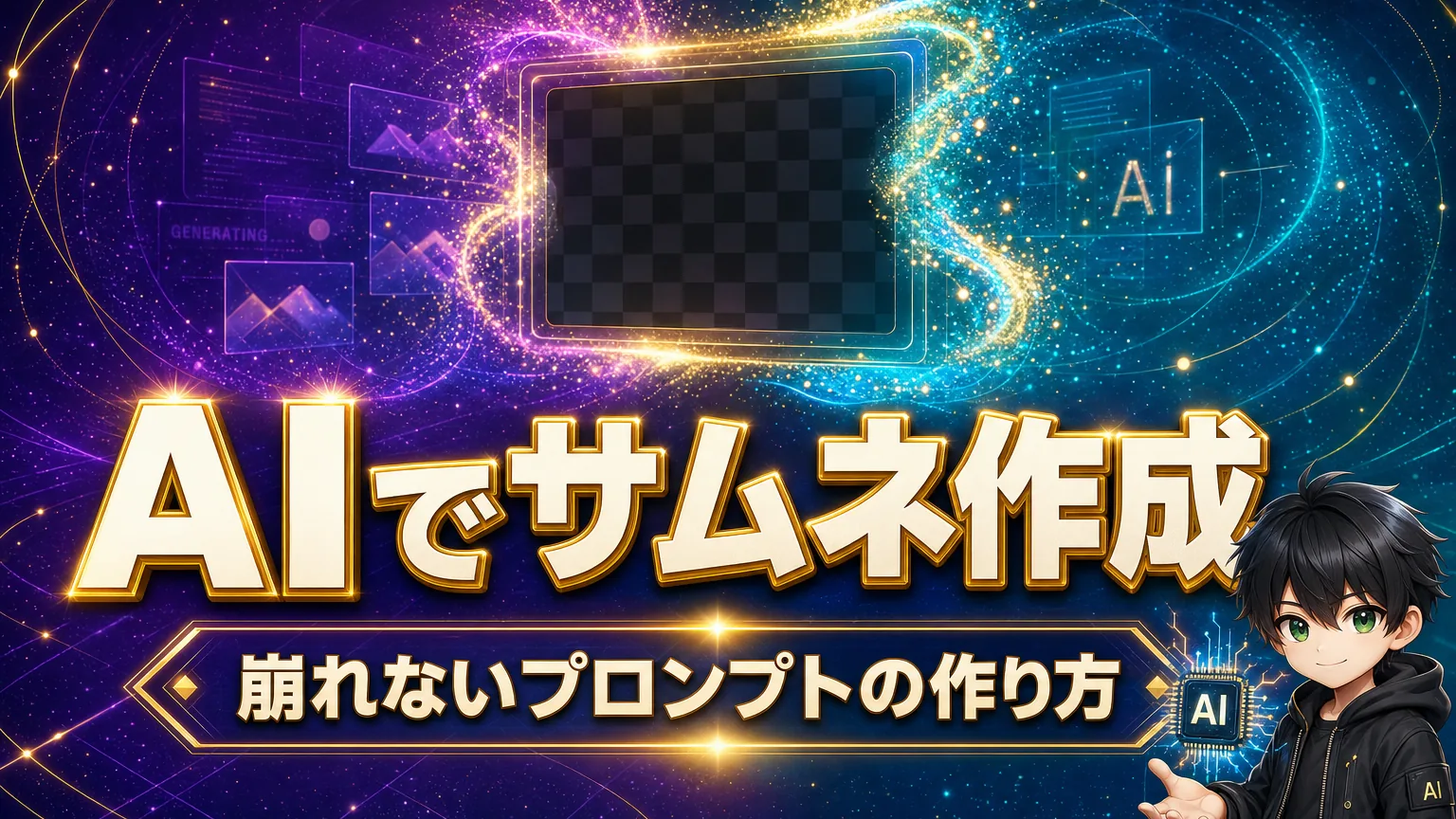 YouTubeサムネイルをAIで作る方法|失敗しないプロンプトの組み立て方のアイキャッチ