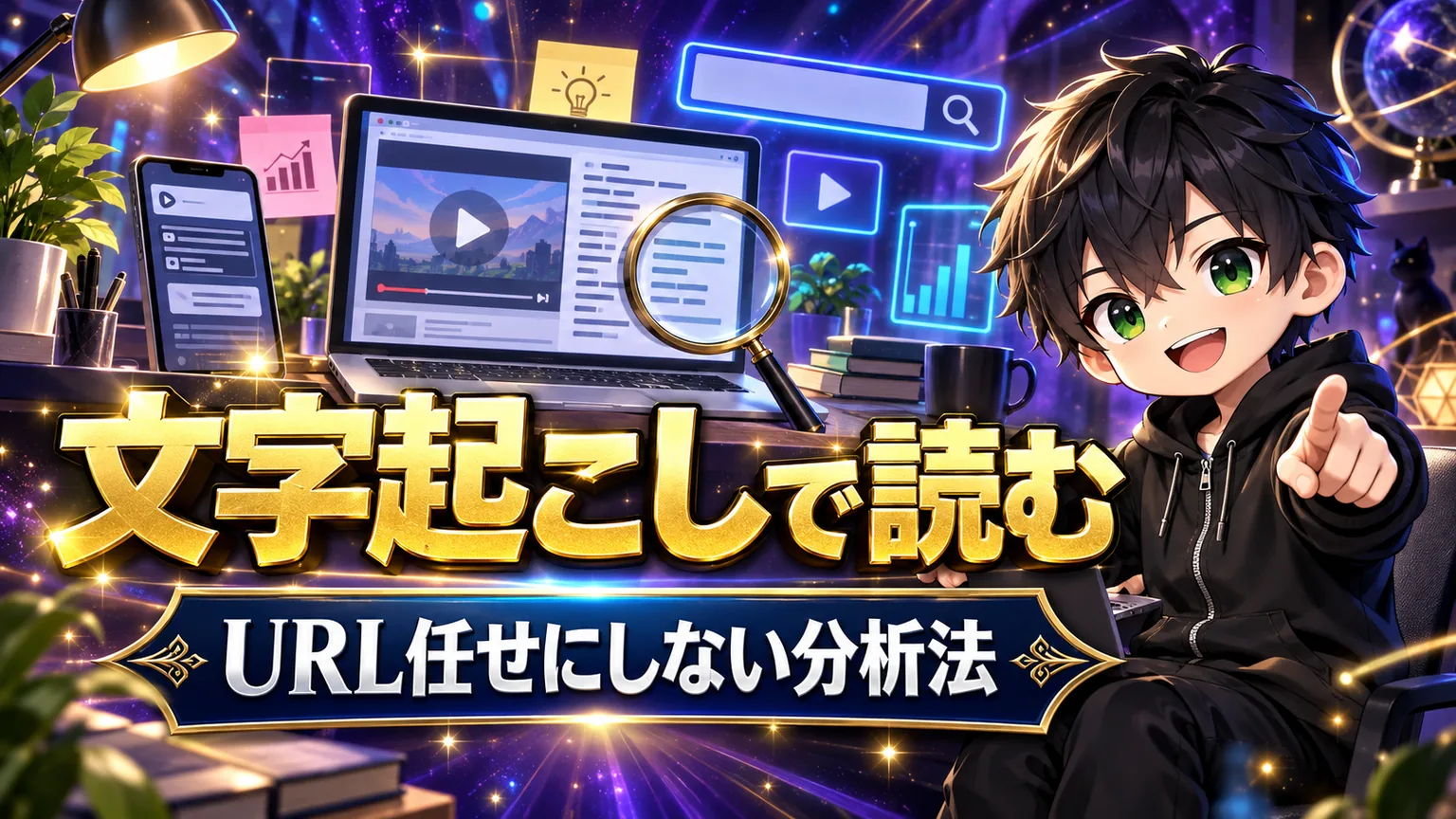 ChatGPTでYouTubeを読み込む方法|文字起こしで企画化する手順のアイキャッチ