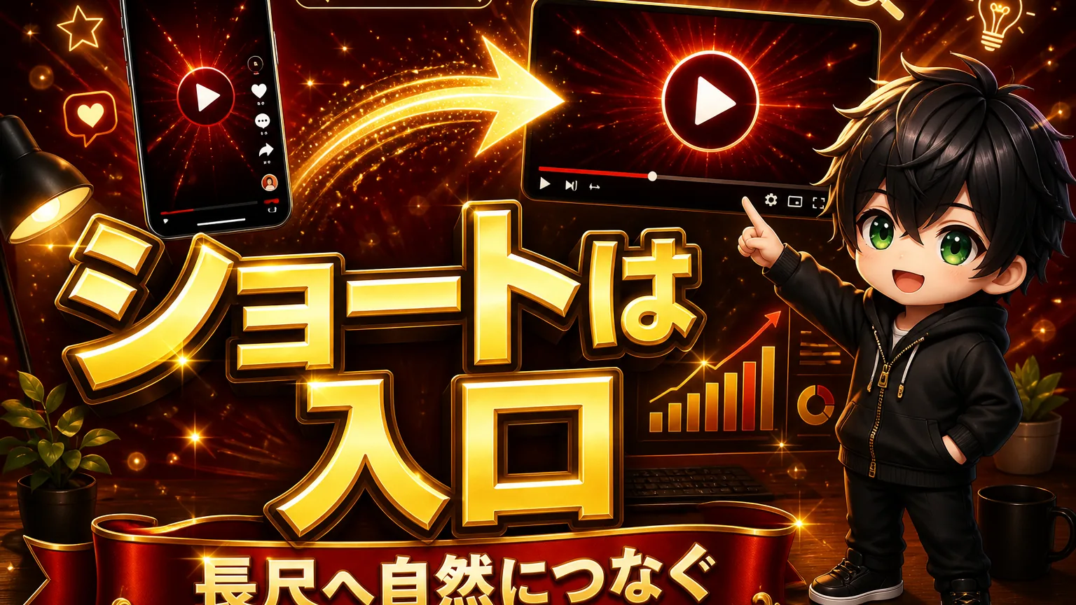ショートから長尺へ誘導する導線設計|登録につなげる方法のアイキャッチ