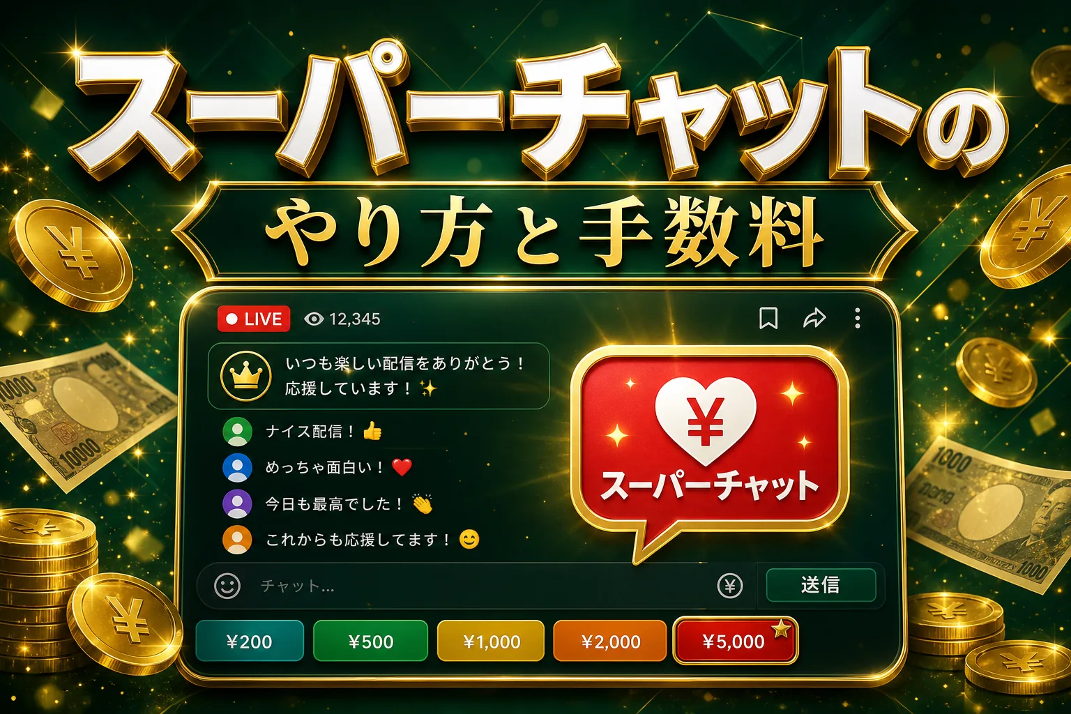 スーパーチャットとは?条件・設定・収益の仕組みのアイキャッチ