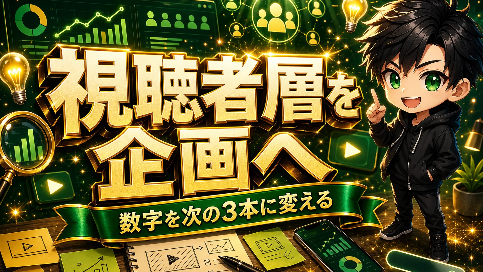 YouTube視聴者層の調べ方|企画に活かす分析手順のアイキャッチ